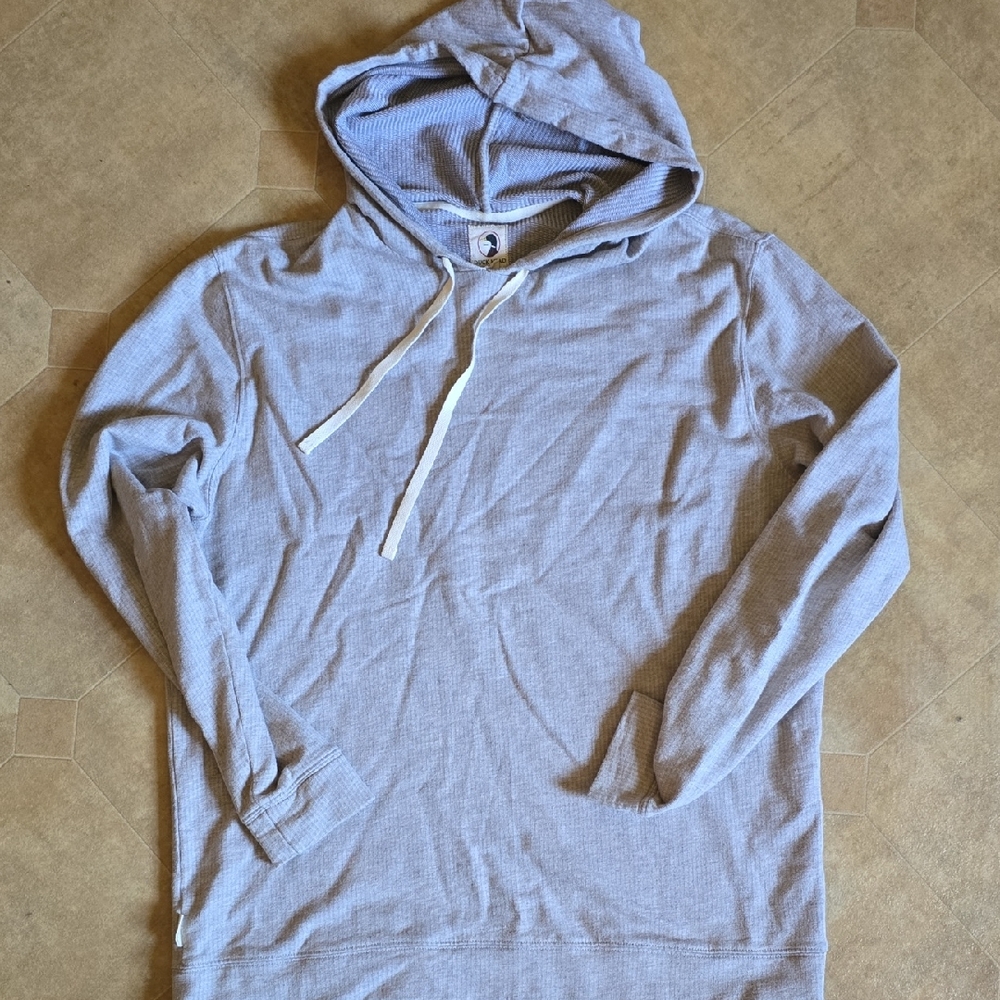 Duck Head Light Gray Hooded Thermal Pullover